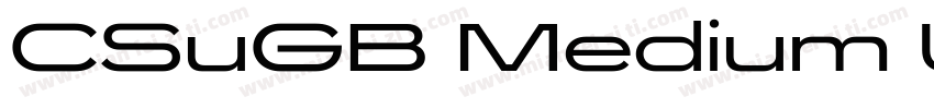 CSuGB Medium U Medium字体转换